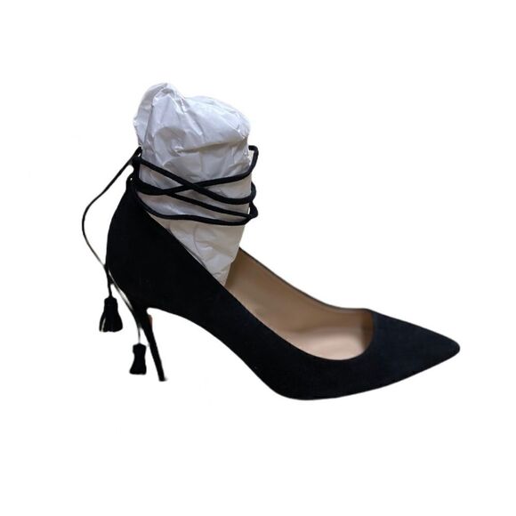 🌟70% OFF🌟Made in Italy🌟J. Crew Suede Leather Black Heels - Picture 2 of 5